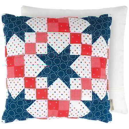 Folk Americana Pillow - Cotton, Zipper