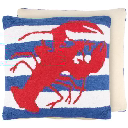 Lobster Pillow - Cotton, Zipper