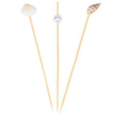 Beach Party Pick Set - Bamboo, Plywood, Plastic