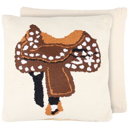 Western Show Saddle Pillow - Cotton, Zipper