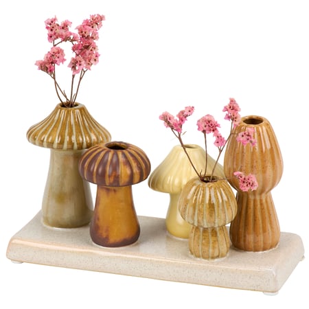 Mushroom Bud Vase - Ceramic