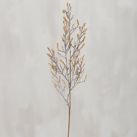 Gold Forsythia Floral Pick - Plastic, Paper, Wire