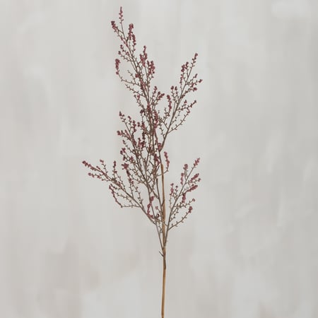 Burgundy Forsythia Floral Pick - Plastic, Paper, Wire