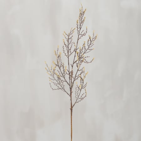 Cream Forsythia Floral Pick - Plastic, Paper, Wire