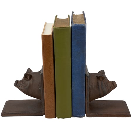 Pig Bookends - Metal