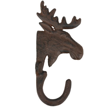 Moose Head Wall Hook - Metal