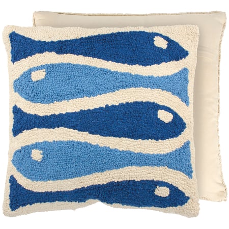 Sardines Pillow - Cotton, Zipper