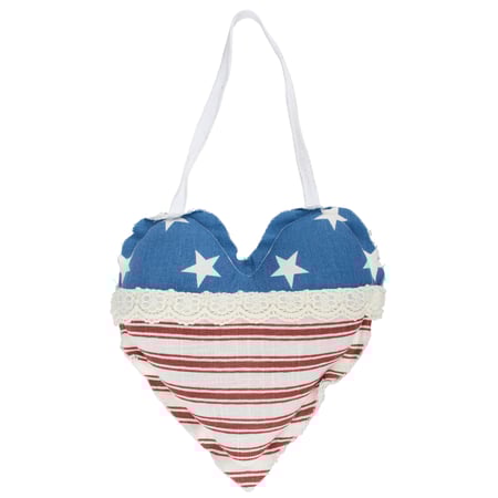 USA Heart Hanging Pillow - Cotton