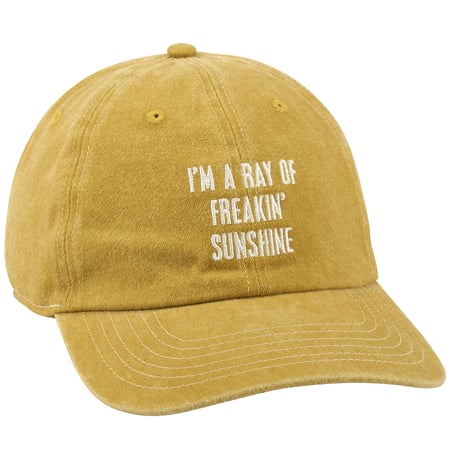 I'm A Ray Of Freakin' Sunshine Baseball Cap - Cotton, Metal