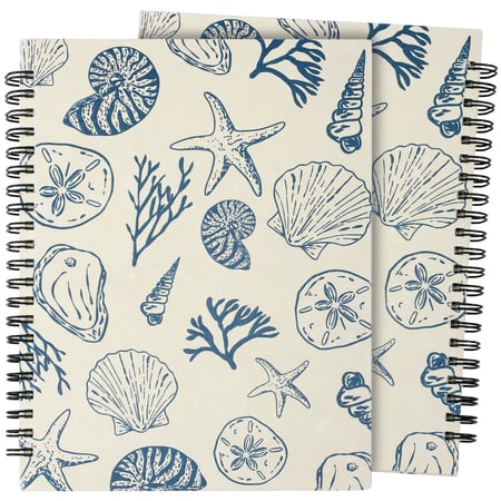 Seashells Spiral Notebook - Paper, Metal