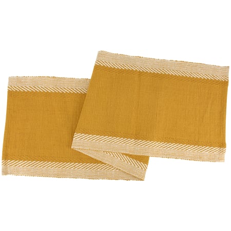 Woven Gold Runner - Cotton