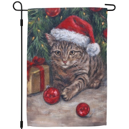 Kitty Mischief Garden Flag - Polyester