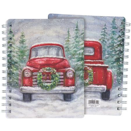 Red Truck Spiral Notebook - Paper, Metal
