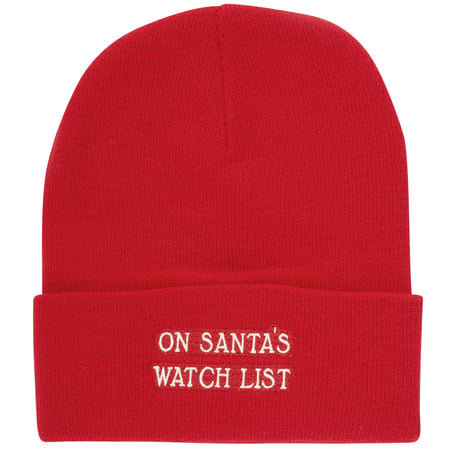 On Santa's Watch List Beanie - Acrylic