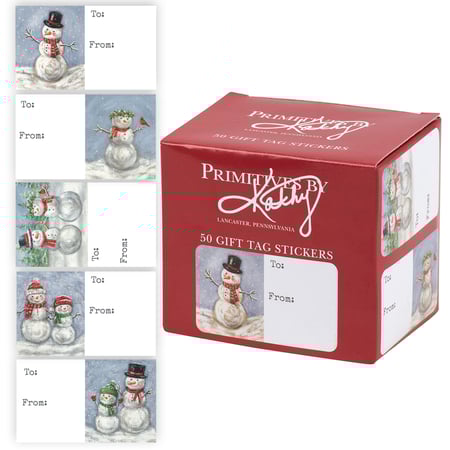 Snowman Family Gift Tags - Paper