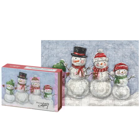 Snowman Family Puzzle - Paper