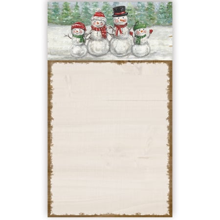 Snowman Family Large Notepad - Paper
