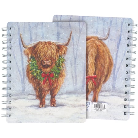 Snowy Highland Spiral Notebook - Paper, Metal