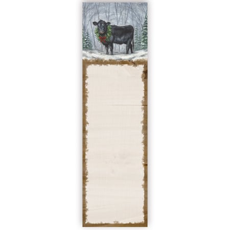 Snowy Angus List Pad - Paper, Magnet