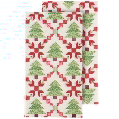 Tree Quilt Guest Napkin - Paper
