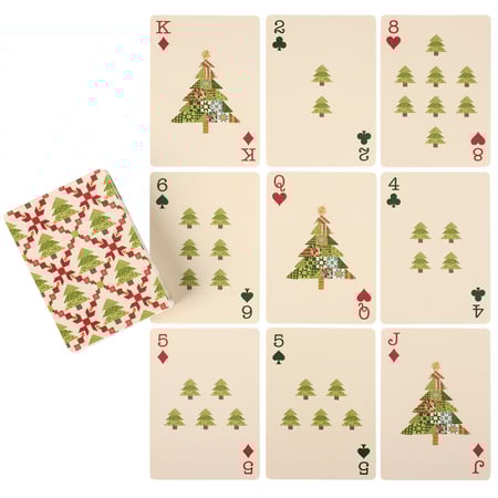 Christmas Quilt Playing Cards - Paper