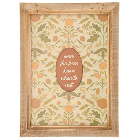 Even Trees Know When To Rest Wall Decor - Wood, Paper