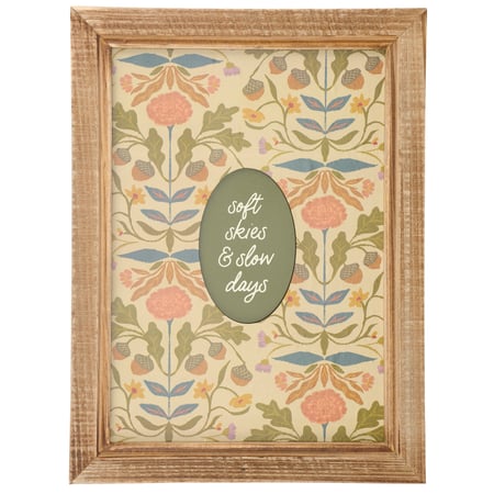 Soft Skies & Slow Days Wall Decor - Wood, Paper