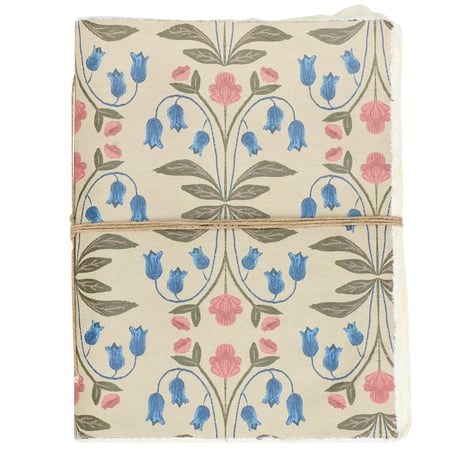 Fall Folk Floral Journal - Paper, Jute