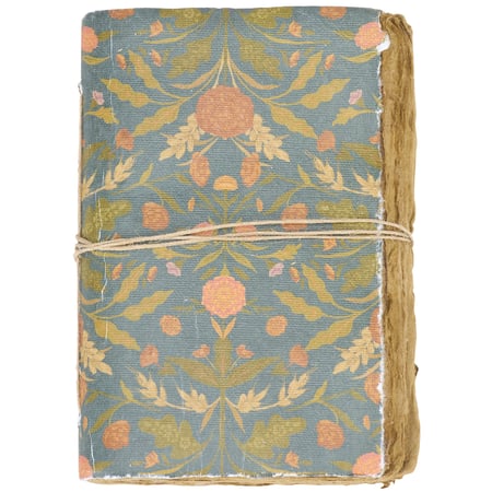 Dark Fall Folk Floral Journal - Paper, Jute