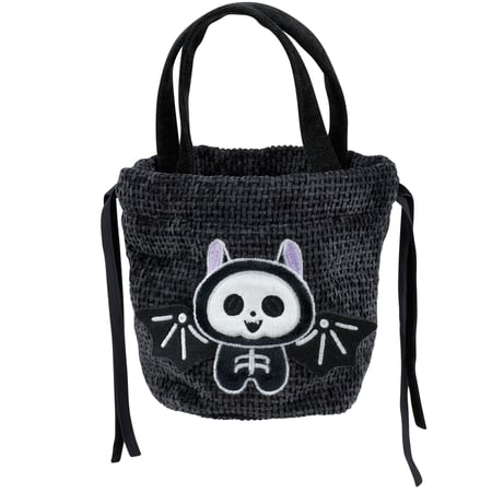 Skeleton Bat Treat Bag - Polyester