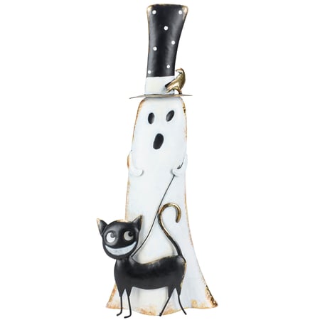 Ghost Walking Cat Sitter - Metal