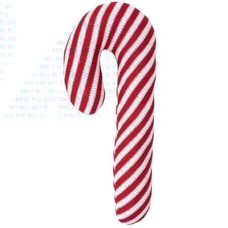 Candy Cane Shaped Pillow - Polyester