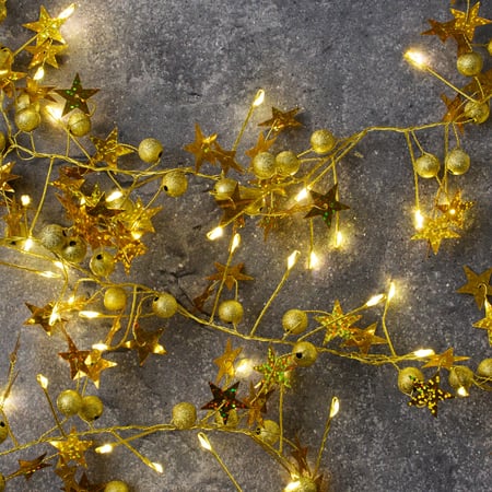 Fairy Star Wire Lights - Plastic, Foil, Wire, Lights