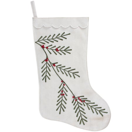 Pine Berry Stocking - Felt