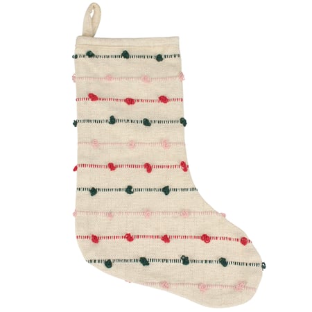 Pom Pom Stocking - Cotton