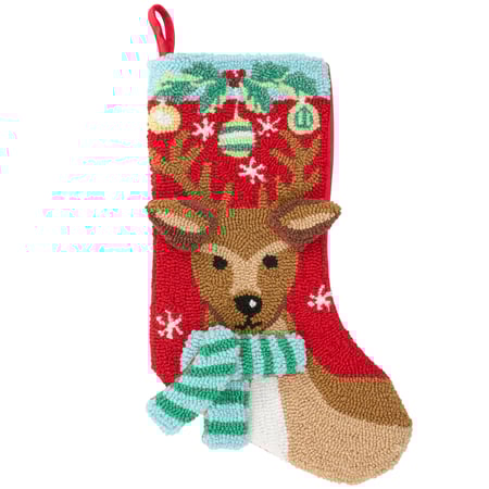 Reindeer Scarf Stocking - Polyester