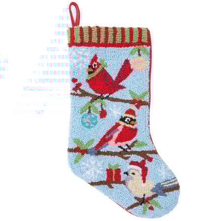 Cardinal Family Stocking - Polyester