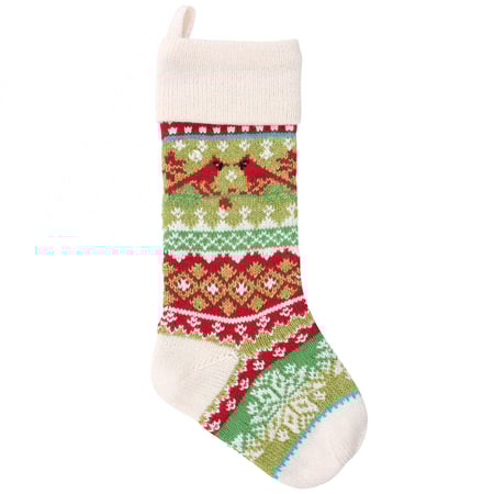 Knit Cardinals Stocking - Wool, Polyester