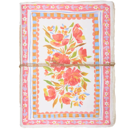 French Floral Journal - Paper, Jute