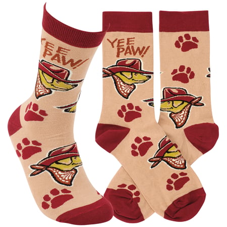 Yee Paw Socks - Cotton, Nylon, Spandex