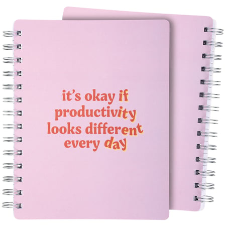 Productivity Looks Different Spiral Notebook - Paper, Metal