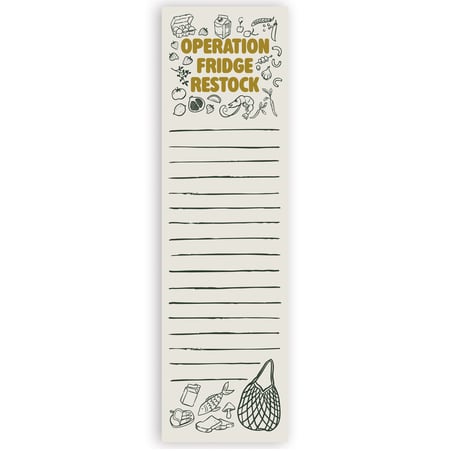 Operation Fridge Restock List Pad - Paper, Magnet