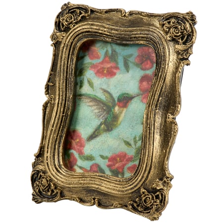 Hummingbird Framed Art - Resin, Paper, Wood, Magnet