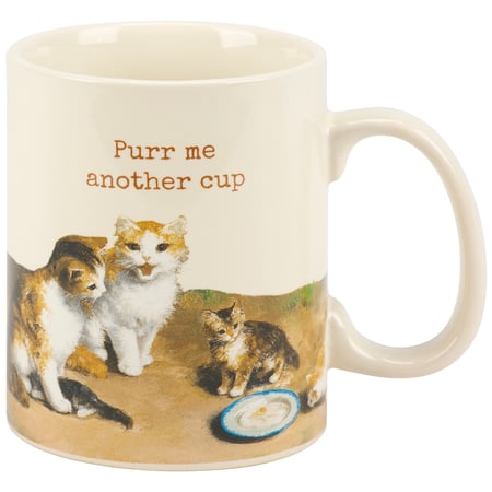 Purr Me Another Cup Mug - Stoneware