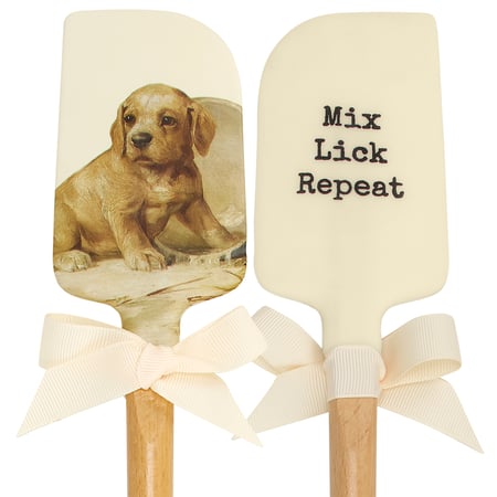 Mix Lick Repeat Spatula - Silicone, Wood