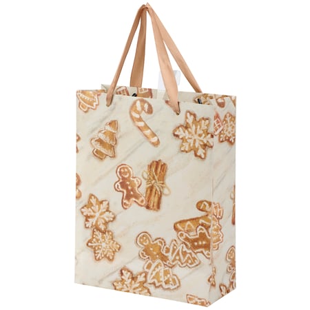 Gingerbread Cookies Small Gift Bag - Paper, Ribbon
