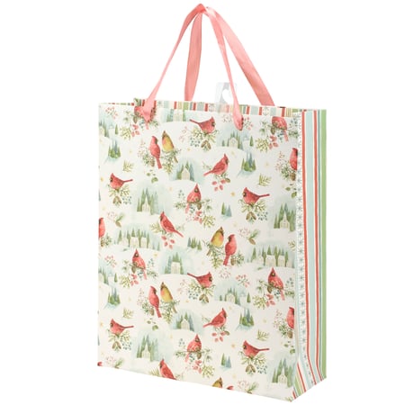 Winter Cardinal Medium Gift Bag - Paper, Ribbon