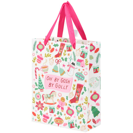 Oh By Gosh By Golly Small Gift Bag - Paper, Ribbon