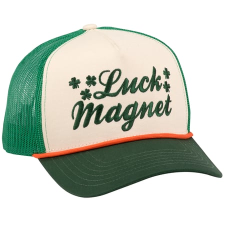 Luck Magnet Trucker Hat - Cotton, Polyester, Plastic