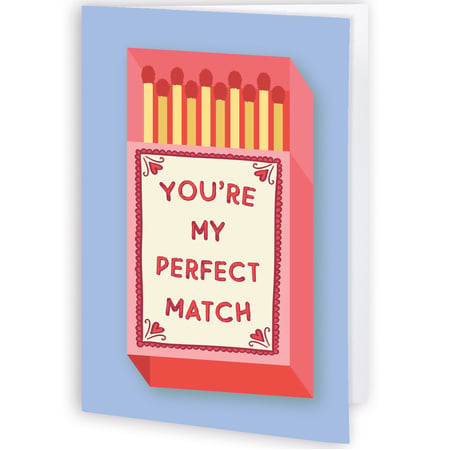 You're My Perfect Match Greeting Card - Paper